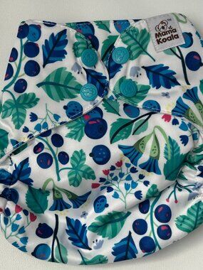 NEW Mama Koala Pocket Cloth Diaper OS blueberry fruit No Insert